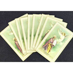 St Matthew Evangelist Vintage Holy Cards Lot of 10 NOS Patron Saint Accountants